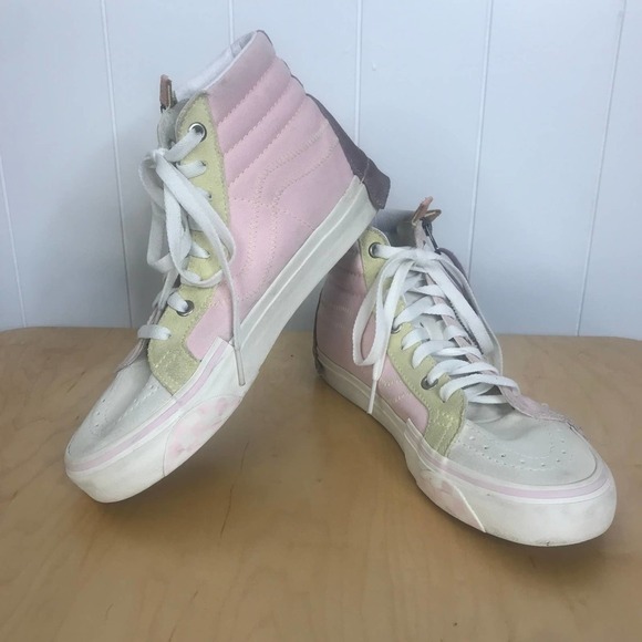Vans Sk8-Hi Reissue CAP Pastel Multi-Color Block Shoes Unisex Side Zip‎ - Picture 2 of 9